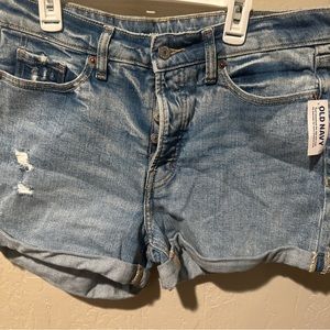 Old navy short shorts denim light blue